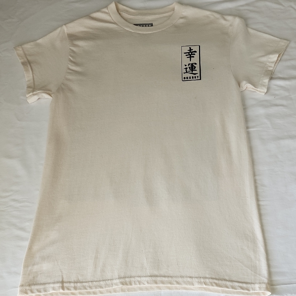 Boxset Men’s Cream Graphic Crewneck T-Shirt